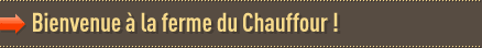 Bienvenue à la ferme du Chauffour !